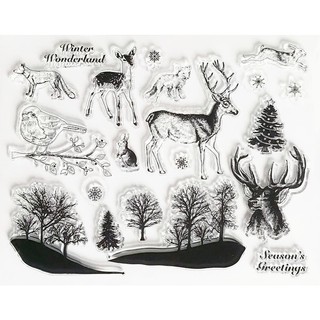 Dấu trong suốt clear stamp trang trí planner link 2