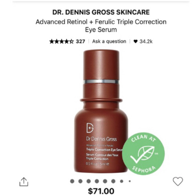 Tinh chất dưỡng mắt Dr Dennis Gross Ferulic+Retinol Eye