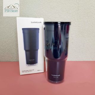 Ly nhựa 2 lớp Lock&Lock double wall cold cup 900ML HAP502