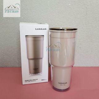 Ly nhựa 2 lớp Lock&Lock double wall cold cup 900ML HAP502