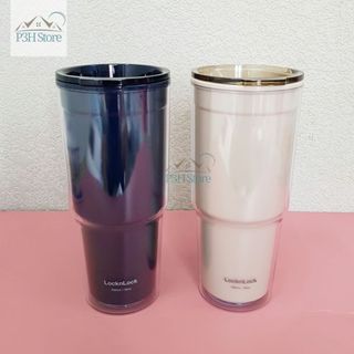 Ly nhựa 2 lớp Lock&Lock double wall cold cup 900ML HAP502