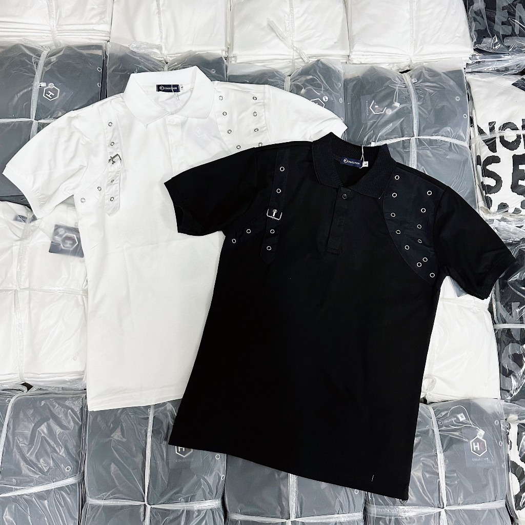 Áo thun polo nam tay ngắn vải coton co dãn vá cầu đôi rất đẹp chuẩn form hàng shop Thành_Store