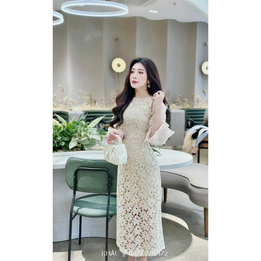 Váy ren maxi quá đẹp các nàng ơi