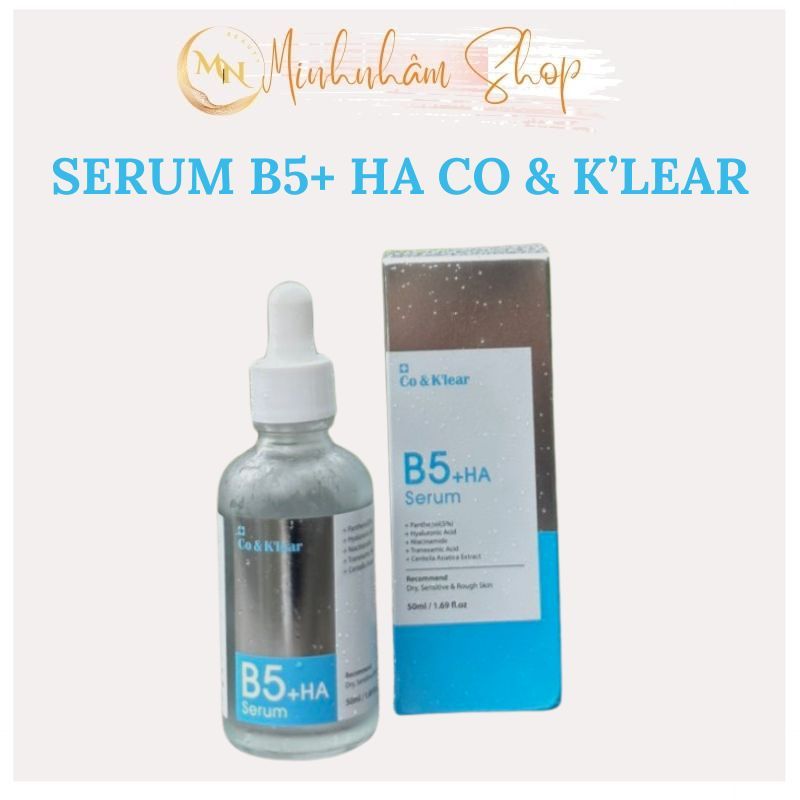Serum tinh chất  B5 + HA CO & K'LEAR tái tạo làn da ,dưỡng ẩm phục hồi,căng bóng