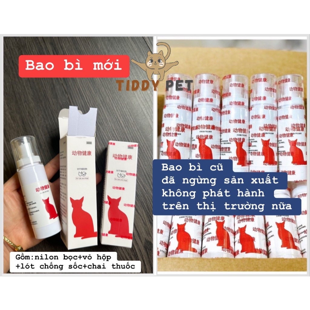 Xịt nấm thần thánh cho mèo và chó chai 60ml - Hiệu quả cao - Bảo vệ sức khỏe thú cưng, Xịt nấm mèo