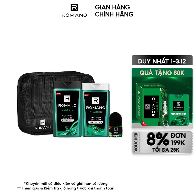 [HÀNG MỚI VỀ] Bộ sản phẩm du lịch Travel Kit 3 món dành cho nam (Classic/Gentleman)