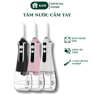 Tăm nước cầm tay KAW 300ml-Màu đen-Không size-Dễ dàng vệ sinh răng miệng