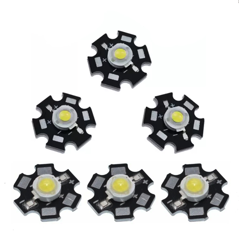 Chip Led 3V - 3.7V   Đã hàn sẵn Đế tản nhiệt 20mm, Bóng Led Thay thế đèn pin, Đèn trang tri, Đèn thủy sinh