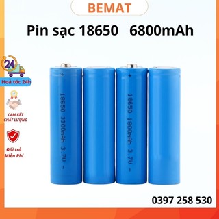 Pin 18650 6800mah 3.7v xả 10a dung lượng cao chuyên dùng cho các thiết bị điện đèn pin tông đơ độ bền cao pin mới 100%