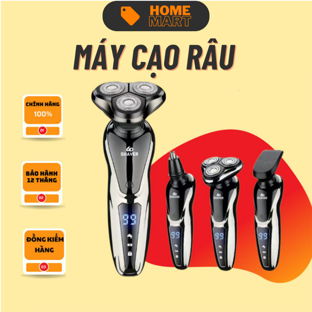 Máy cạo râu đa năng 3in1 cao cấp chống nước chuẩn IPX7- Unpublic