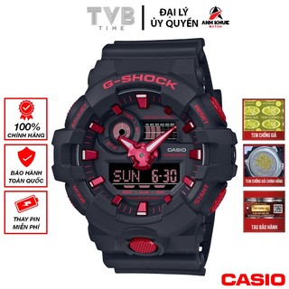 Đồng hồ nam dây nhựa casio g-shock chính hãng ga-700bnr-1adr