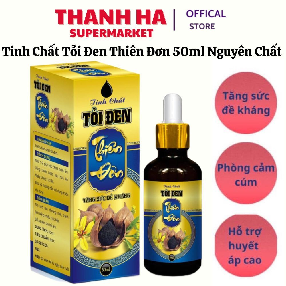 Dầu tỏi đen Thiên Đơn – Hỗ trợ dứt điểm ho, sổ mũi, cảm cúm, cảm lạnh, khò khè khó thở, tăng sức đề kháng