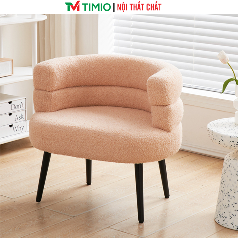 Ghế bàn trang điểm tựa lưng đệm lông cừu hiện đại thương hiệu TIMIO - TC29