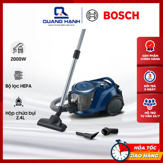 Máy hút bụi bosch bgs412000 serie 6 2000w | bảo hành chính hãng 2 năm