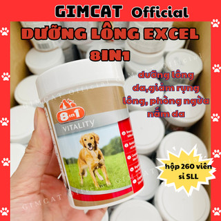 VIÊN DƯỠNG LÔNG EXCEL 8IN1 DÀNH CHO CHÓ MÈO