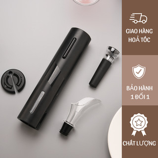 Mở vang tự động, dụng cụ mở vang, máy mở nắp rượu vang, dụng cụ khui nắp rượu vang tiện lợi, nhanh chóng