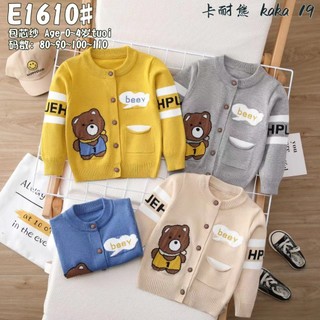 Áo khoác len cardigan Quảng Châu cho bé trai bé gái