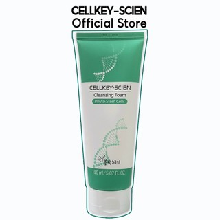 Sữa Rửa Mặt Tế Bào Gốc Làm Sạch Sâu Kiềm Dầu Dưỡng Ẩm Trắng Da Cellkey-Scien Cleansing Foam Phyto Stem Cells 150ml
