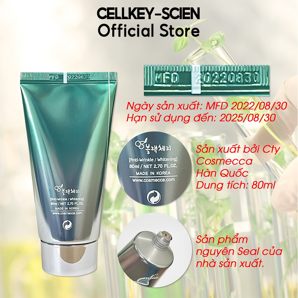 Tẩy Da Chết Tế Bào Gốc Thực Vật Làm Sạch Sâu Dịu Nhẹ Chống Nhăn Dưỡng Ẩm Trắng Da Cellkey-Scien White Peeling Gel 80ml
