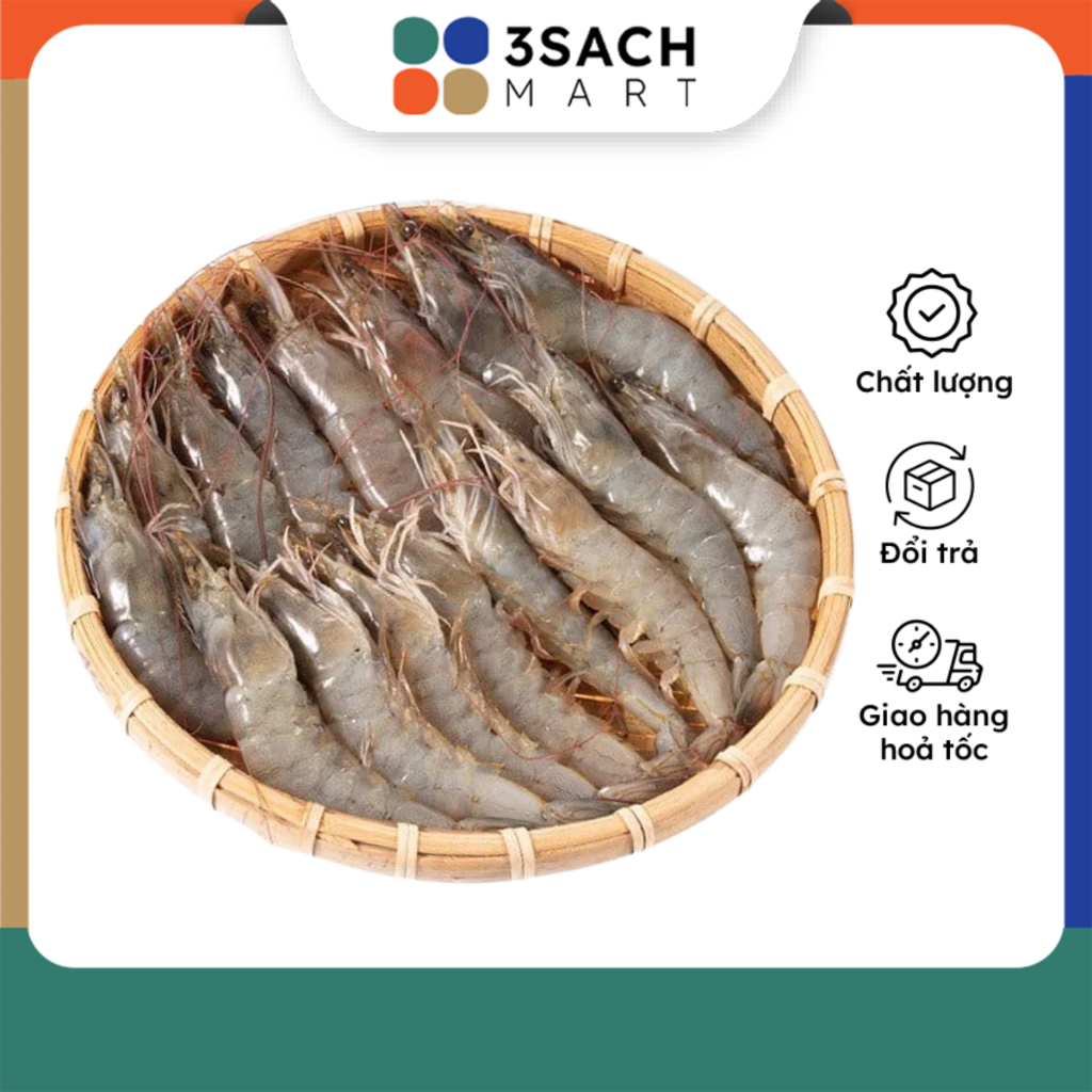 Tôm Thẻ Nhỏ Size 30 - 40 con/kg - 300g/túi