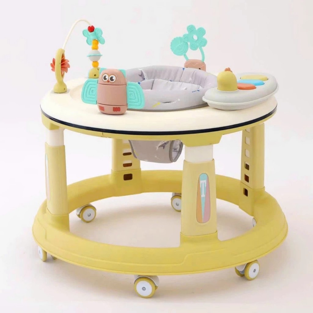 Xe tròn tập đi cho bé, xe tập đi cao cấp có nhạc Babibo kids mã 105 O1