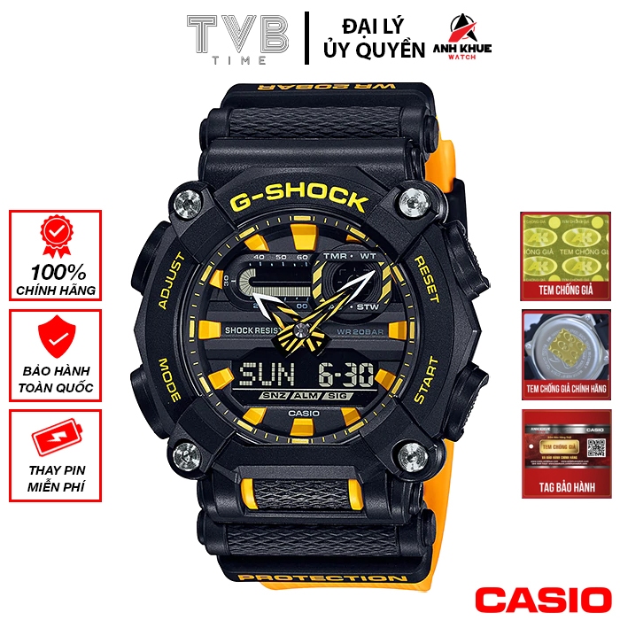 Đồng hồ nam Casio G-Shock chính hãng Anh Khuê GA-900A-1A9DR