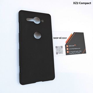 Xperia XZ2 Compact - Ốp cứng mỏng nhẹ phủ nhung mịn