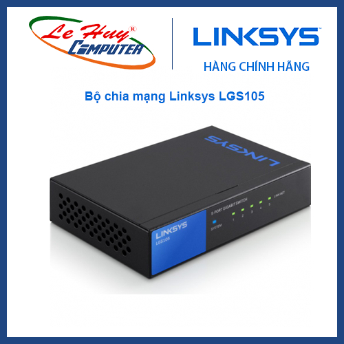 [Mã 99ELHA giảm 7% đơn 300K] Bộ Chia Mạng Linksys LGS105