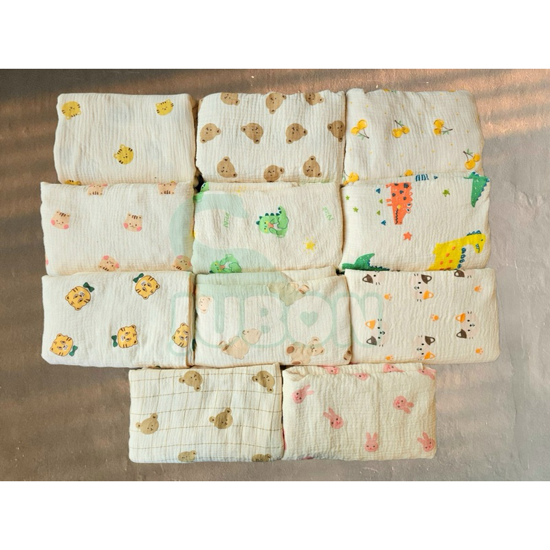 Chăn xô Muslin HẠT ĐẬU cho bé yêu Jubon cao cấp