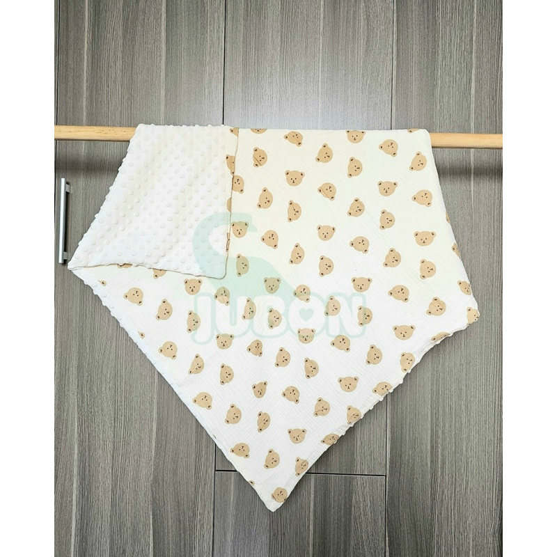 Chăn xô Muslin HẠT ĐẬU cho bé yêu Jubon cao cấp