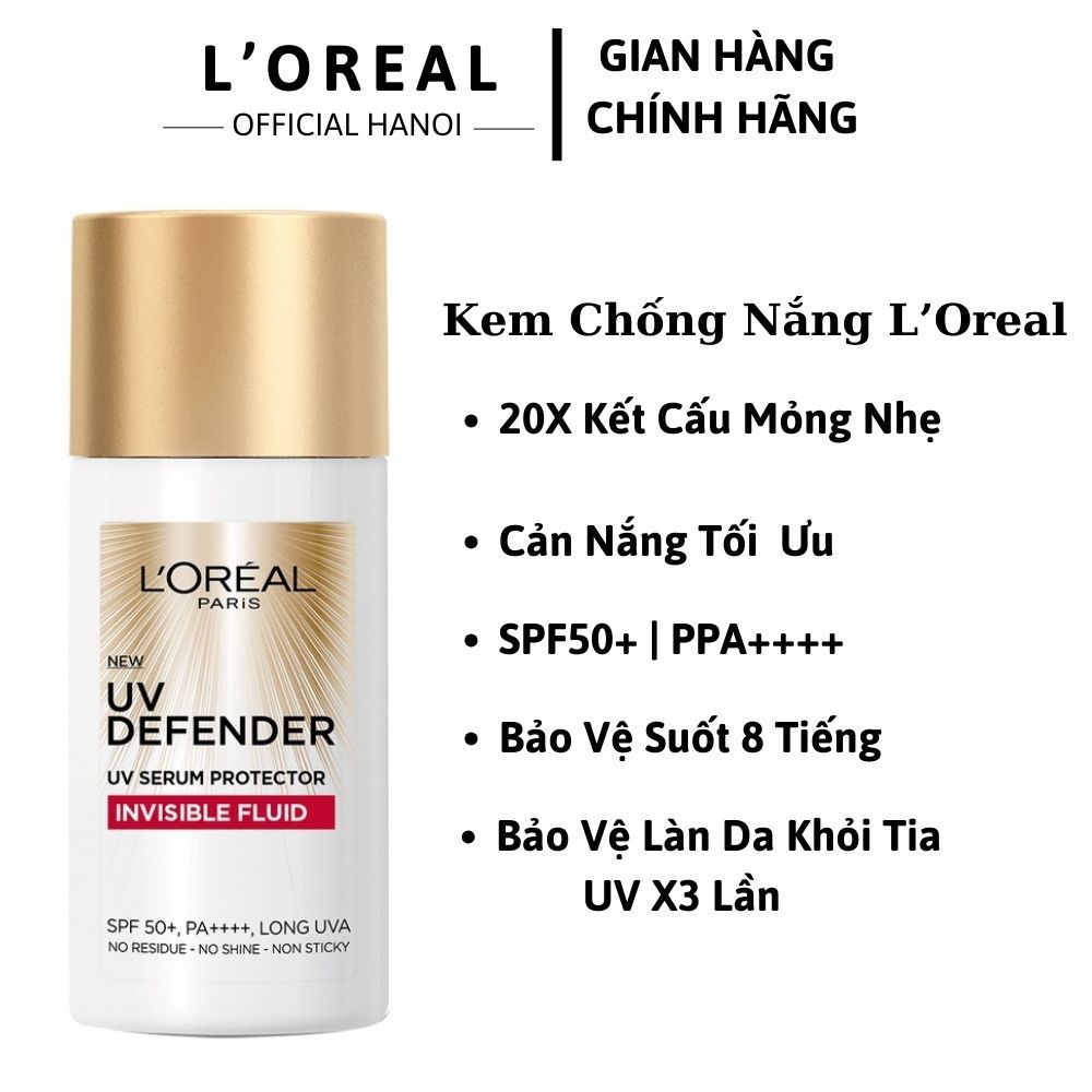 Kem Chống Nắng x20 L'Oreal Paris UV Defender Serum 50ml SPF 50++