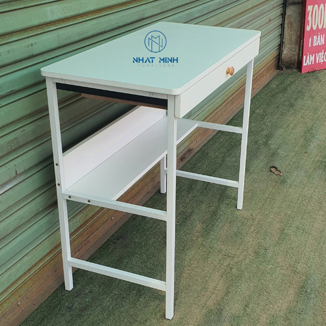 Bàn học có ngăn kéo , bàn kệ sách , kích thươc 40x80x75cm , tự chọn màu khung bàn và mặt bàn