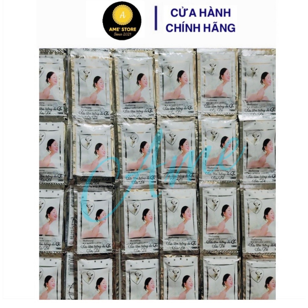 100 gói sữa tắm dê 6.5ml dùng cho nhà nghỉ khách sạn homestay