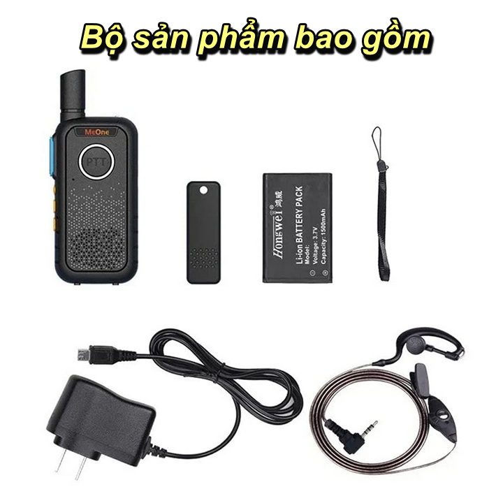 Bộ Đàm Mini Siêu Mỏng PTT Power Ultra-Thin Công Suất Cao, Có Thể Sạc Lại - Home and Garden