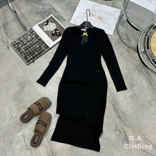 Váy body giữ nhiệt dài tay dáng dài basic