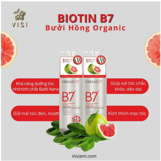 Dầu cặp gội xả b7 - bưởi đỏ organic - 780ml - biotin visiami b7