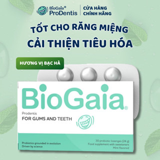 Men vi sinh cải thiện tình trạng răng miệng và tiêu hóa đường ruột BioGaia Prodentis - Viên ngậm Thụy Điển chính hãng