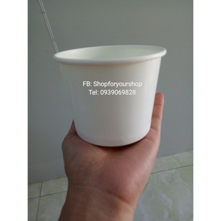 Set 1 tô giấy 13oz + nắp