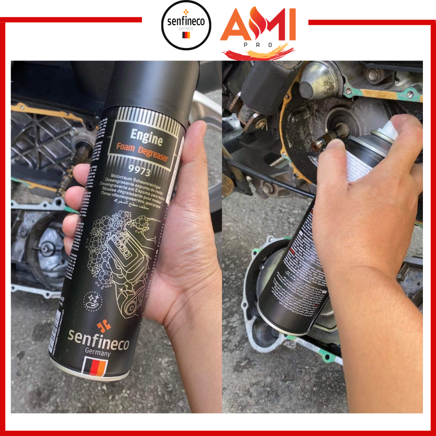 Combo Dưỡng Sên và Vệ Sinh Sên Xích Xe Máy Senfineco 9924 + 9973