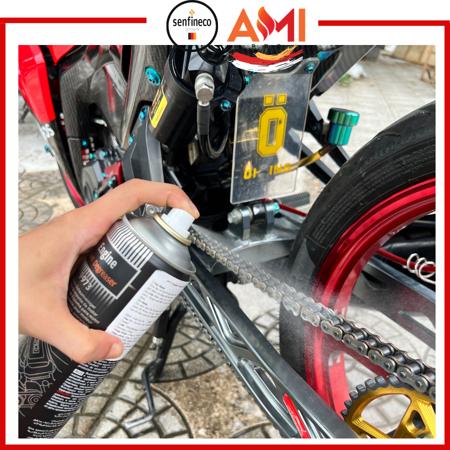 Combo Dưỡng Sên và Vệ Sinh Sên Xích Xe Máy Senfineco 9924 + 9973