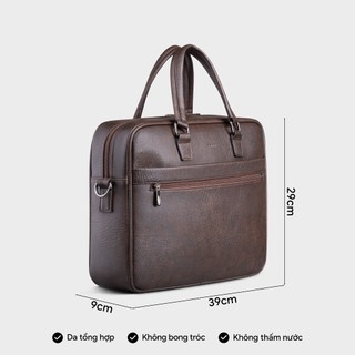 [DUY NHẤT 15.01 - DEAL LỘC PHÁT 68K] Cặp công sở Trita (Thời trang nam đa năng đựng vừa laptop 14inch - Cặp da TCA19)