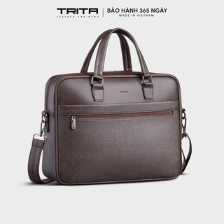 [DUY NHẤT 15.01 - DEAL LỘC PHÁT 68K] Cặp công sở Trita (Thời trang nam đa năng đựng vừa laptop 14inch - Cặp da TCA19)