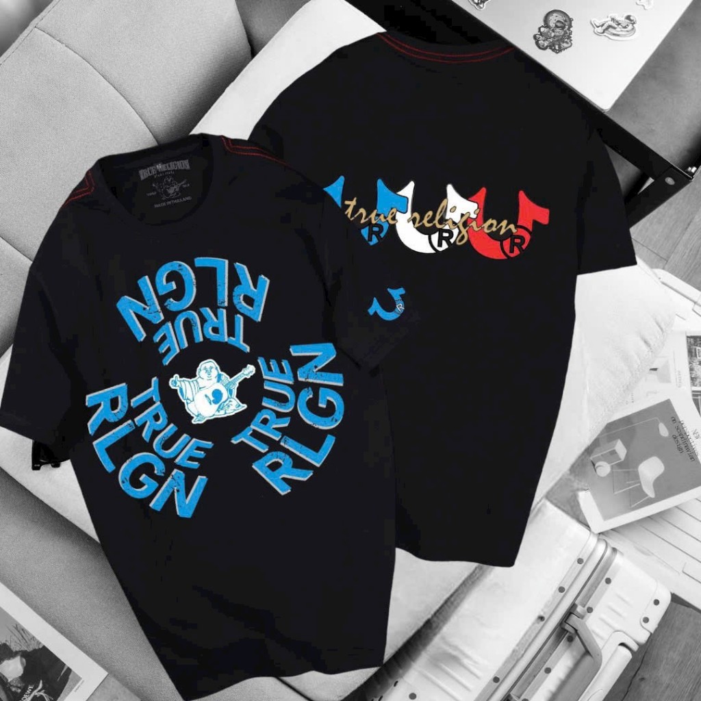 Áo thun thá ecko cổ tròn AFF  áo thun nam ông địa dập u 3logo