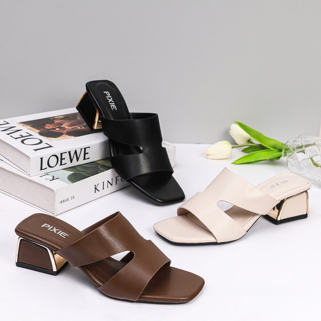 Guốc Cao Gót 3m Quai Ngang E232 Pixie