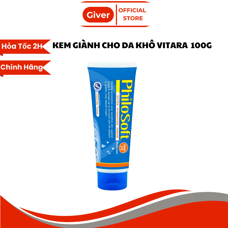 Kem Dưỡng Da Khô, Vảy, Bong Tróc, Nứt Nẻ Vitara Philosoft Moist24 Thái Lan - Tuýp 100g