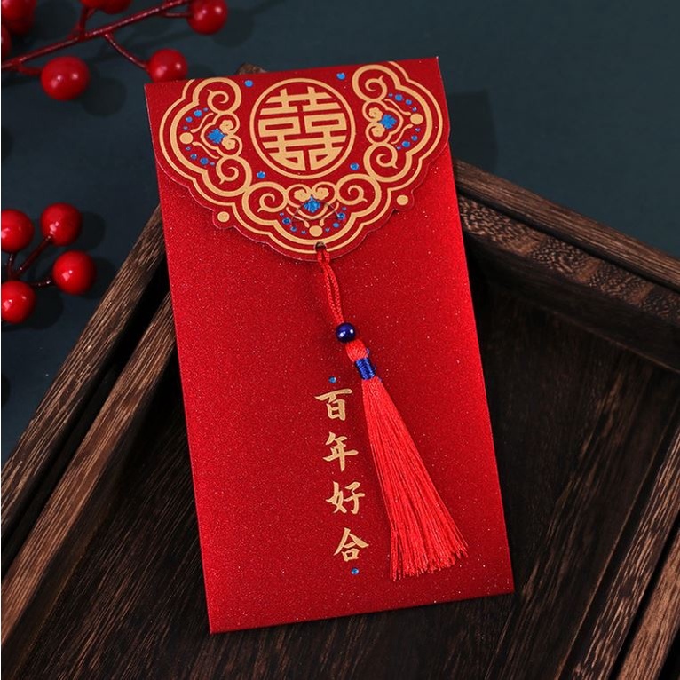 Combo 10 Bao Lì Xì Đỏ Mừng Năm Mới Phong Cách Sang Trọng