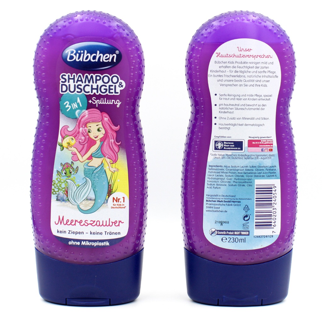 Sữa tắm gội Bubchen Mâm Xôi hương dịu nhẹ cho bé yêu  MẪU MỚI Chai 230ml