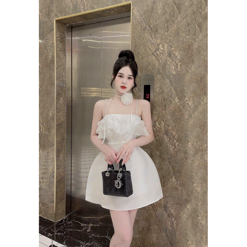 Đầm tapta đính đá