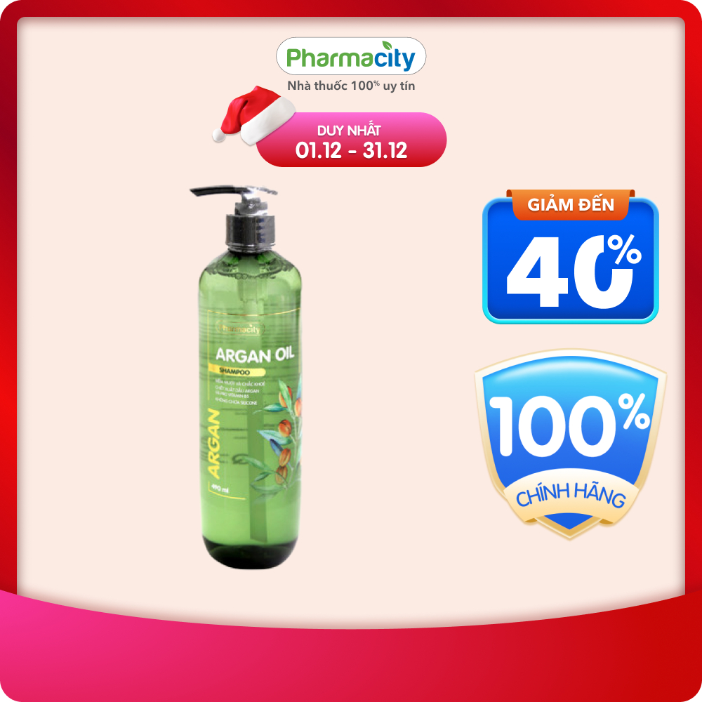 Dầu Gội Pharmacity Argan oil (490ml)