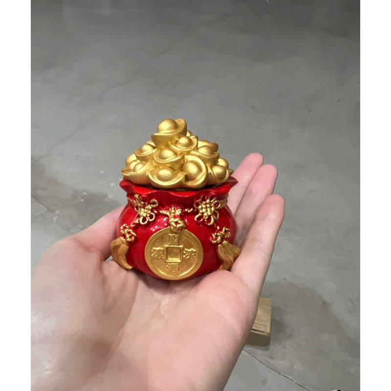 Hũ Muối Gạo Tài Lộc May Mắn Bày Ban Thần Tài, Lọ Đựng Gạo, Muối Phong Thủy Hình Hũ Vàng Chiêu Tài Lộc, May Mắn